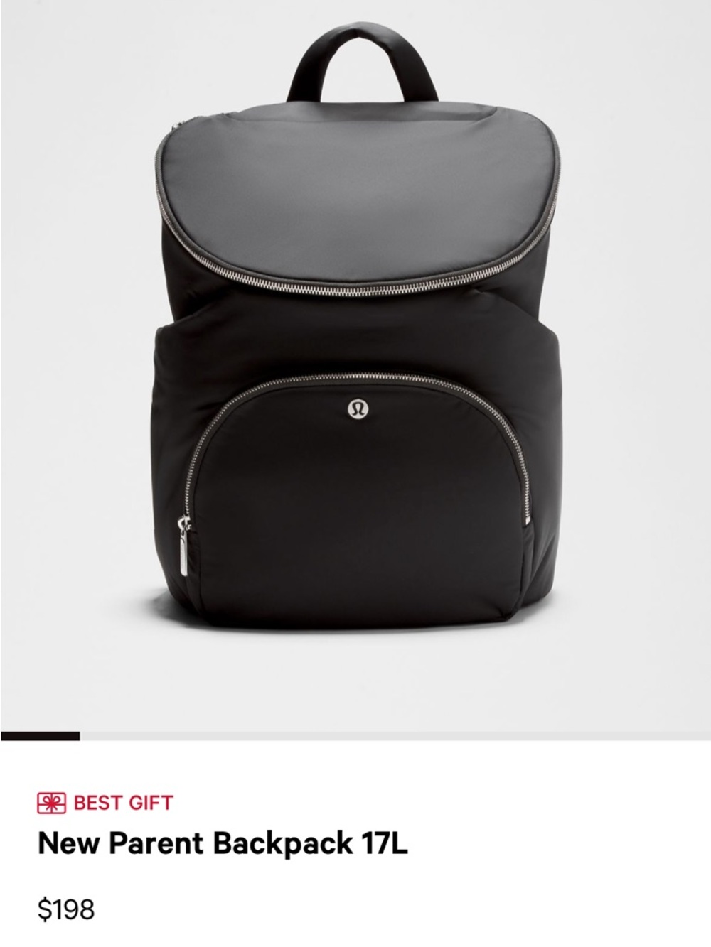 lululemon athletica Black New Parent Backpack